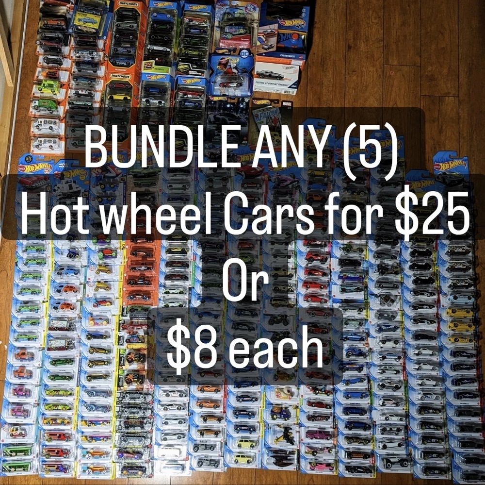 $25 for (5) HW cars